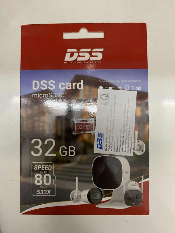 Thẻ Nhớ MicroSD DSS Class 10 80MB - Chính hãng 32GB, Bảo hành 24 tháng